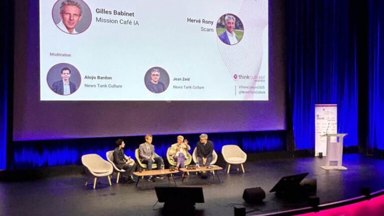 Conférence Thinkculture 2025 avec avec Hervé Rony de la Scam et Gilles Babinet de la Mission Café IA